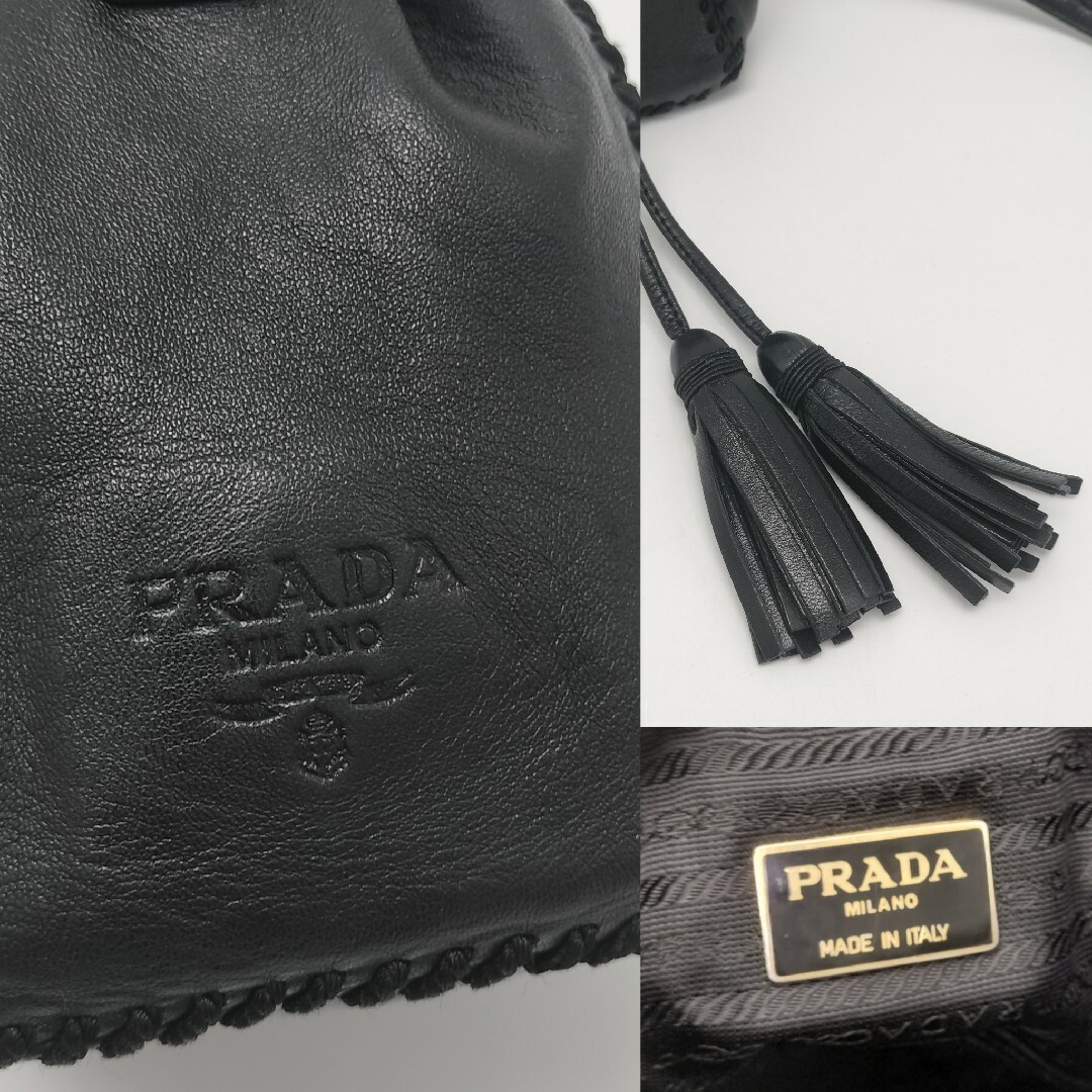 PRADA - 極美品✨プラダ ショルダーバッグ オールレザー PRADA - 極美品✨プラダ ショルダーバッグ オールレザー