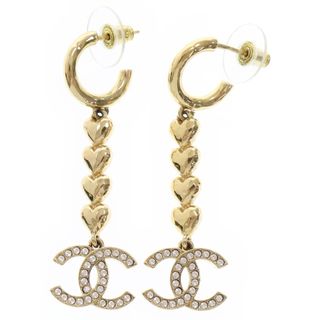CHANEL - CHANEL シャネル ココマーク ハート ラインストーン CHANEL - CHANEL シャネル ココマーク ハート ラインストーン