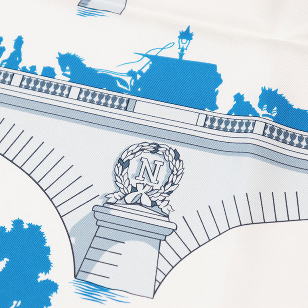 HERMES - 【極美品】HERMES エルメス スカーフ カレ90 LES PONTS HERMES - 【極美品】HERMES エルメス スカーフ カレ90 LES PONTS