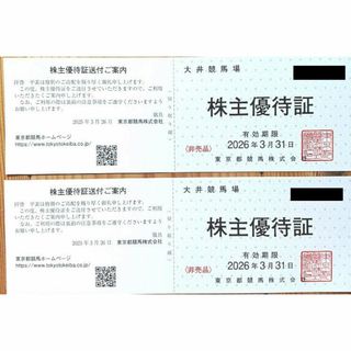 東京都競馬　株主優待券　yu(その他)