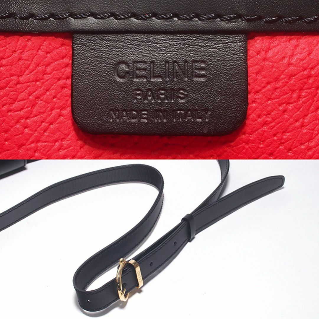 CELINE - セリーヌ CELINE レザー ショルダーバッグ DM96 CELINE - セリーヌ CELINE レザー ショルダーバッグ DM96