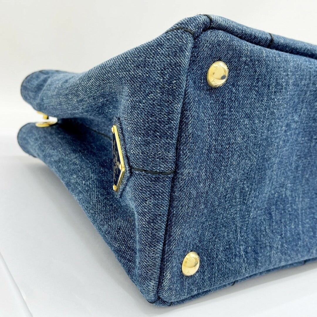 PRADA - ◇◇PRADA プラダ トートバッグ カナパ 2way デニム PRADA - ◇◇PRADA プラダ トートバッグ カナパ 2way デニム