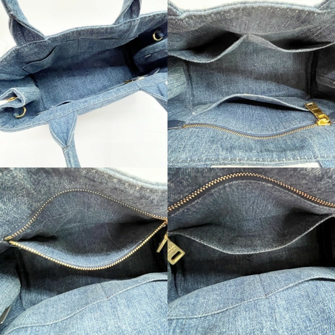 PRADA - ◇◇PRADA プラダ トートバッグ カナパ 2way デニム PRADA - ◇◇PRADA プラダ トートバッグ カナパ 2way デニム