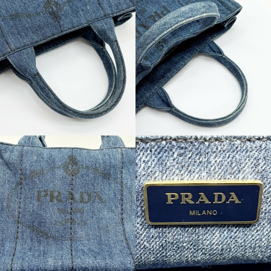 PRADA - ◇◇PRADA プラダ トートバッグ カナパ 2way デニム PRADA - ◇◇PRADA プラダ トートバッグ カナパ 2way デニム