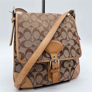 コーチ(COACH)のコーチ　COACH　ショルダーバッグ　シグネチャー　キャンバス　ベージュ系(ショルダーバッグ)
