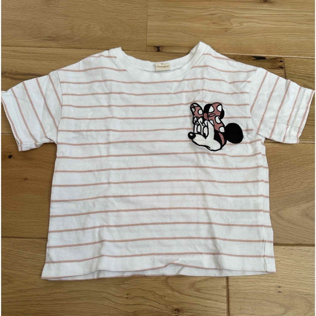 しまむら(シマムラ)のリトシー ミニーボーダーT キッズ/ベビー/マタニティのキッズ服女の子用(90cm~)(Tシャツ/カットソー)の商品写真
