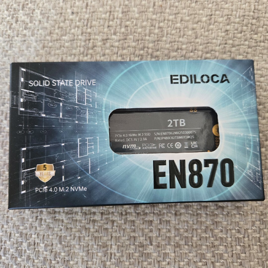 未使用品Ediloca EN870 SSD 2TB PCIe 4.0 N スマホ/家電/カメラのPC/タブレット(PCパーツ)の商品写真