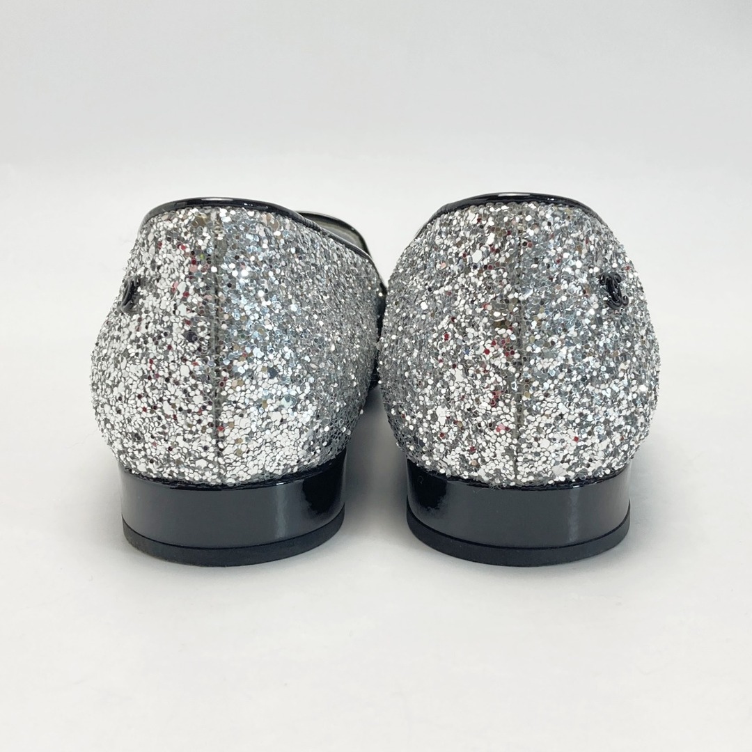 CHANEL - CHANEL シャネル グリッター パテント パンプス 17K 35 CHANEL - CHANEL シャネル グリッター パテント パンプス 17K 35