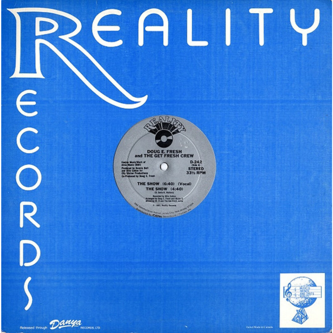米12" Doug E. Fresh & The Get Fresh Crew / Doug E. Fresh & M.C. Ricky D The Show / La-Di-Da-Di D242 Reality /00250 エンタメ/ホビーのエンタメ その他(その他)の商品写真