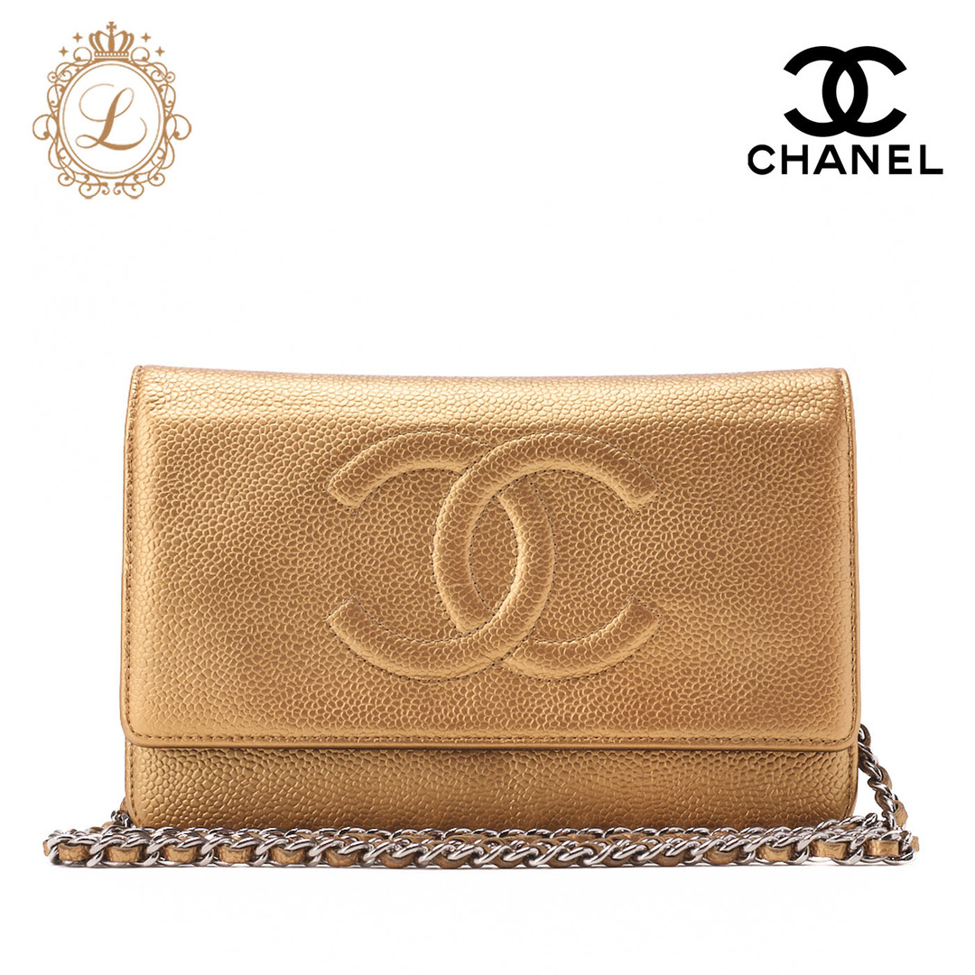 CHANEL - CHANEL シャネル ココマーク チェーンウォレット CHANEL - CHANEL シャネル ココマーク チェーンウォレット