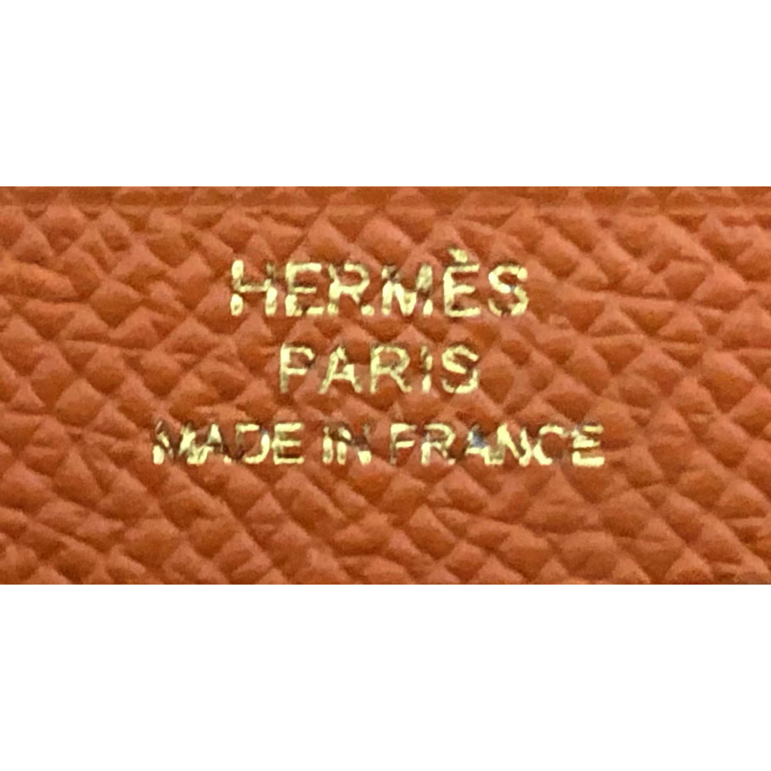 HERMES - 未使用☆エルメス ベアン スフレ オレンジ 長財布 HERMES - 未使用☆エルメス ベアン スフレ オレンジ 長財布