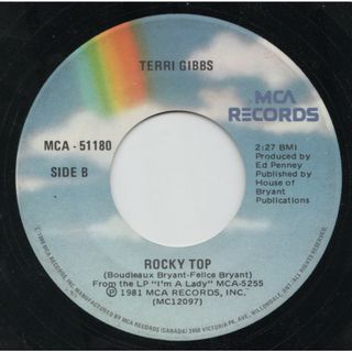 加7” Terri Gibbs Rocky Top / I Wanna Be Around MCA51180 MCA Records /00080(その他)