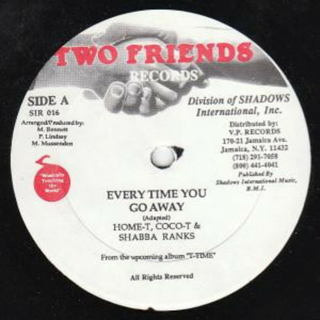 米12" Home T, Cocoa Tea & Shabba Ranks Everytime You Go Away SIR016 Two Friends Records /00250 エンタメ/ホビーのエンタメ その他(その他)の商品写真