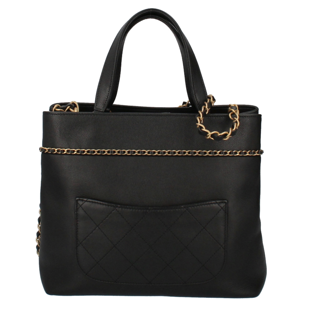 CHANEL - シャネル 2WAYチェーンハンドバッグ キャビアスキン CHANEL - シャネル 2WAYチェーンハンドバッグ キャビアスキン