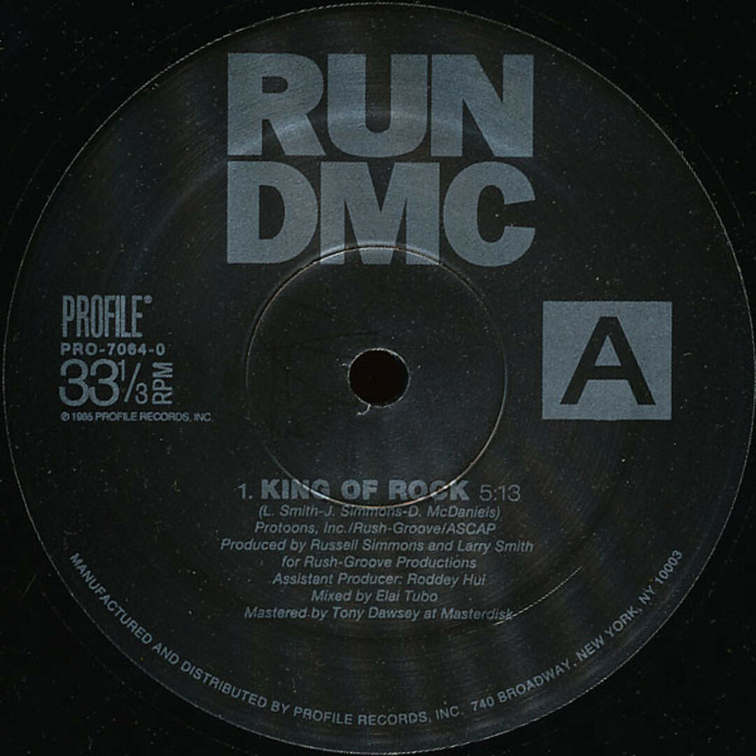 米12" Run-DMC King Of Rock PRO70640 Profile Records /00250 エンタメ/ホビーのエンタメ その他(その他)の商品写真