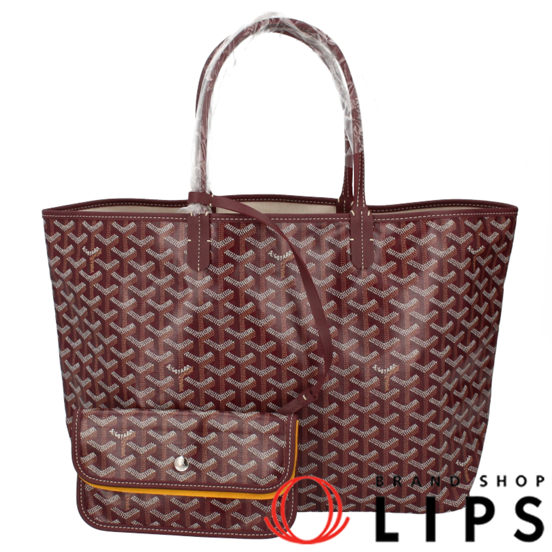 GOYARD - ゴヤール サンルイPM PVC/レザー レディーストート GOYARD - ゴヤール サンルイPM PVC/レザー レディーストート
