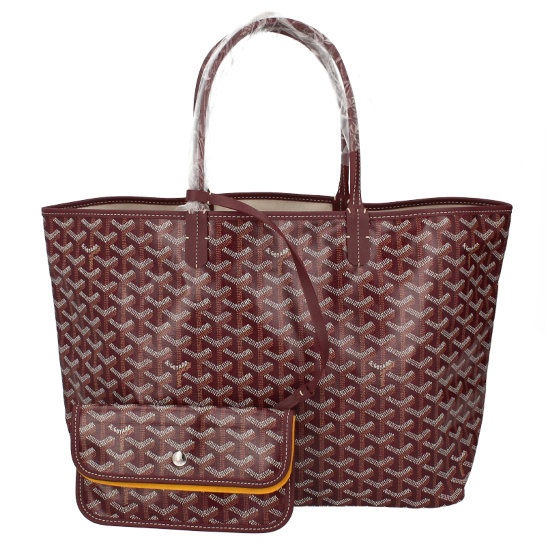 GOYARD - ゴヤール サンルイPM PVC/レザー レディーストート GOYARD - ゴヤール サンルイPM PVC/レザー レディーストート