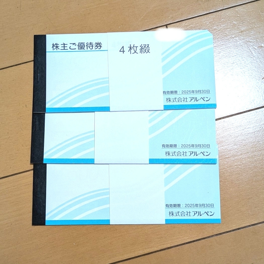 アルペン 株主優待 チケットの優待券/割引券(ショッピング)の商品写真