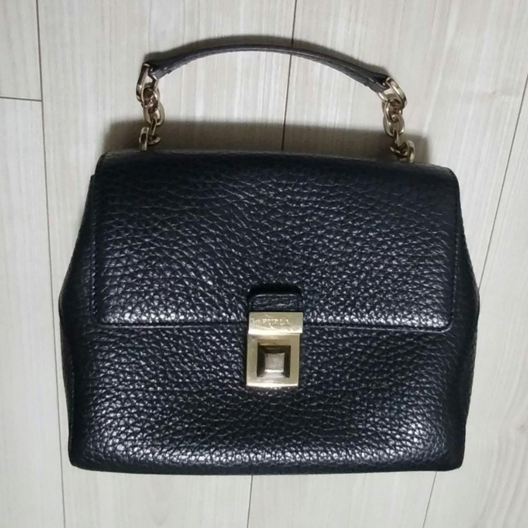 FURLA - 【 2way 】フルラ ショルダー ハンド ブラック ジョアン FURLA - 【 2way 】フルラ ショルダー ハンド ブラック ジョアン