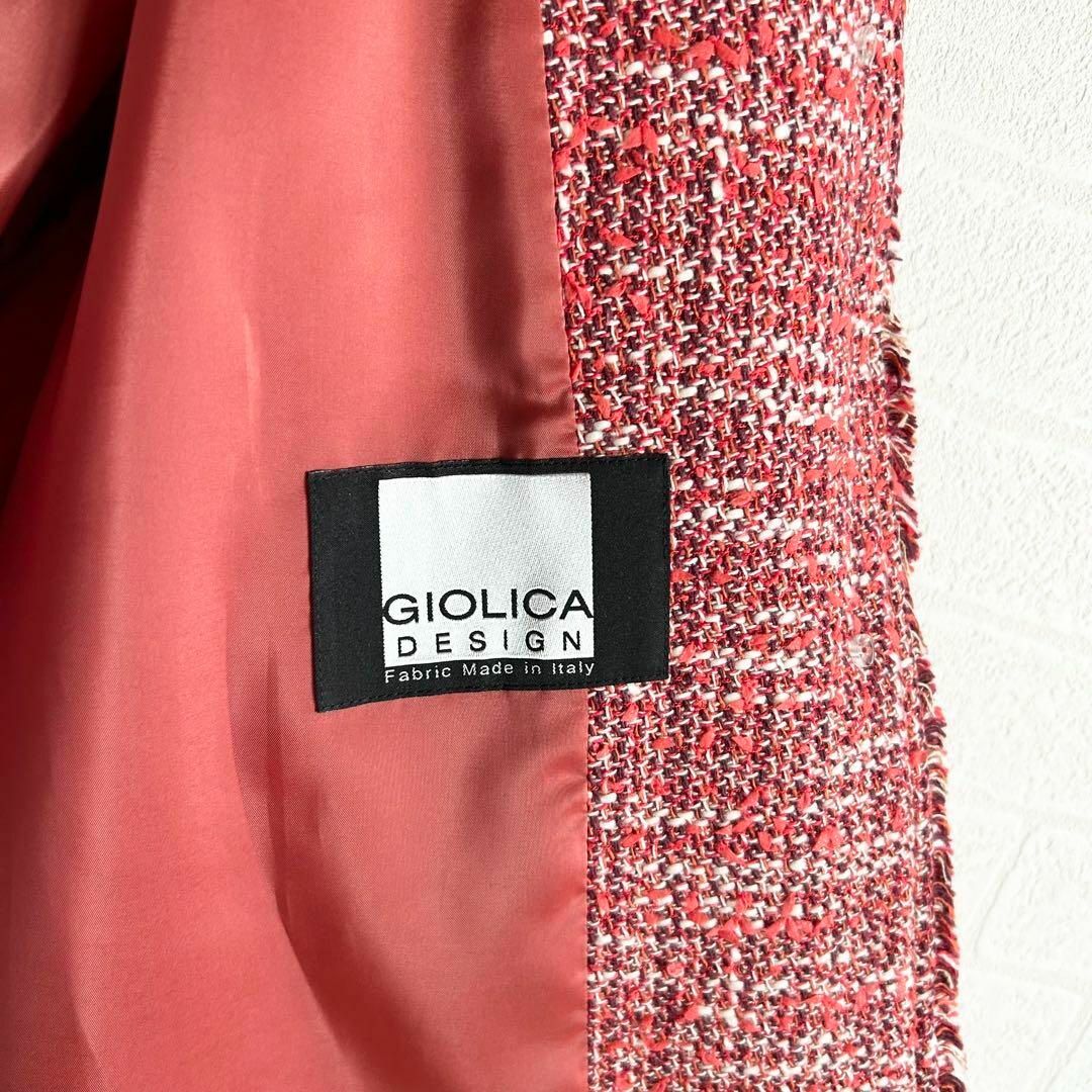 23区 - 2025SS✨23区 GIOLICA ボタン ツイード ジャケット 赤 44 23区 - 2025SS✨23区 GIOLICA ボタン ツイード ジャケット 赤 44