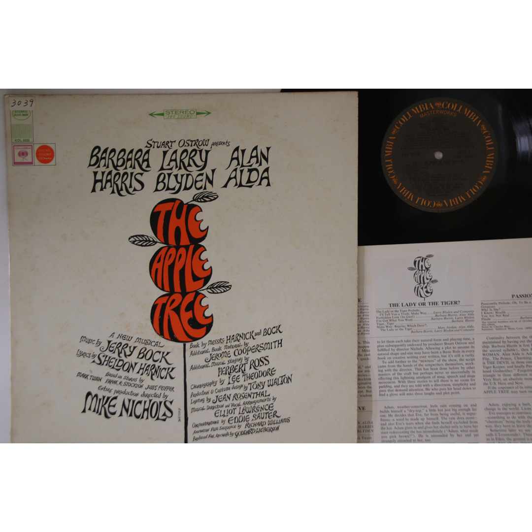 米LP Barbara Harris, Larry Blyden, Alan Alda Apple Tree KOS3020 COLUMBIA /00260 エンタメ/ホビーのエンタメ その他(その他)の商品写真