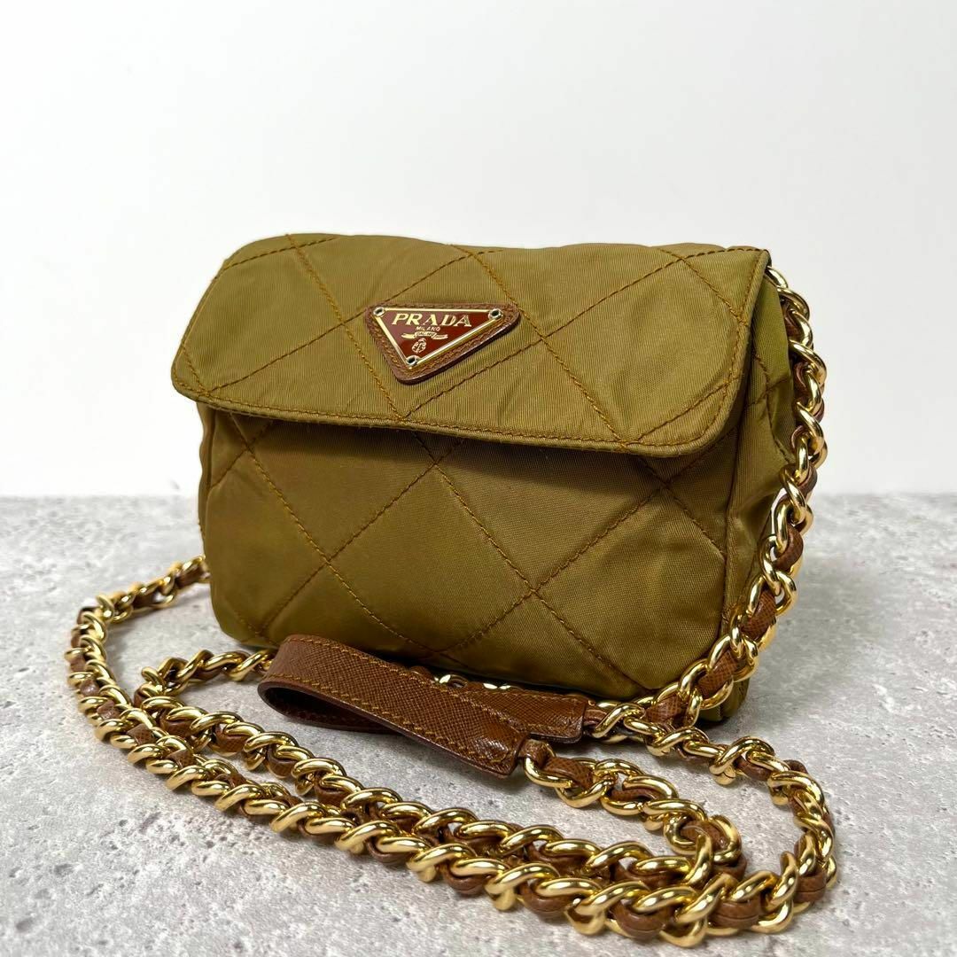 PRADA - 美品 PRADA プラダ キルティング チェーン ショルダー PRADA - 美品 PRADA プラダ キルティング チェーン ショルダー