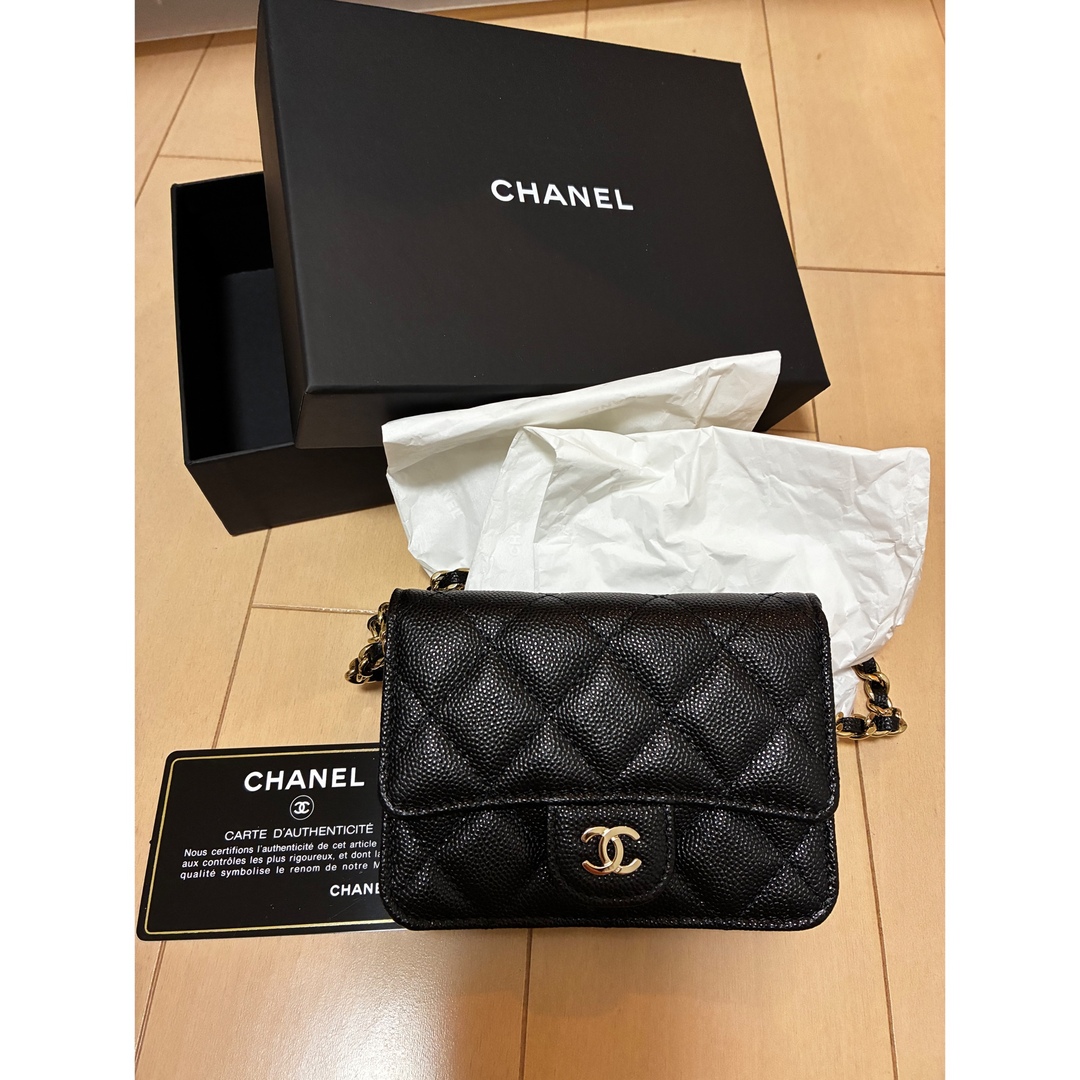 CHANEL - 未使用 正規品 CHANEL チェーンウォレット ミニ CHANEL - 未使用 正規品 CHANEL チェーンウォレット ミニ