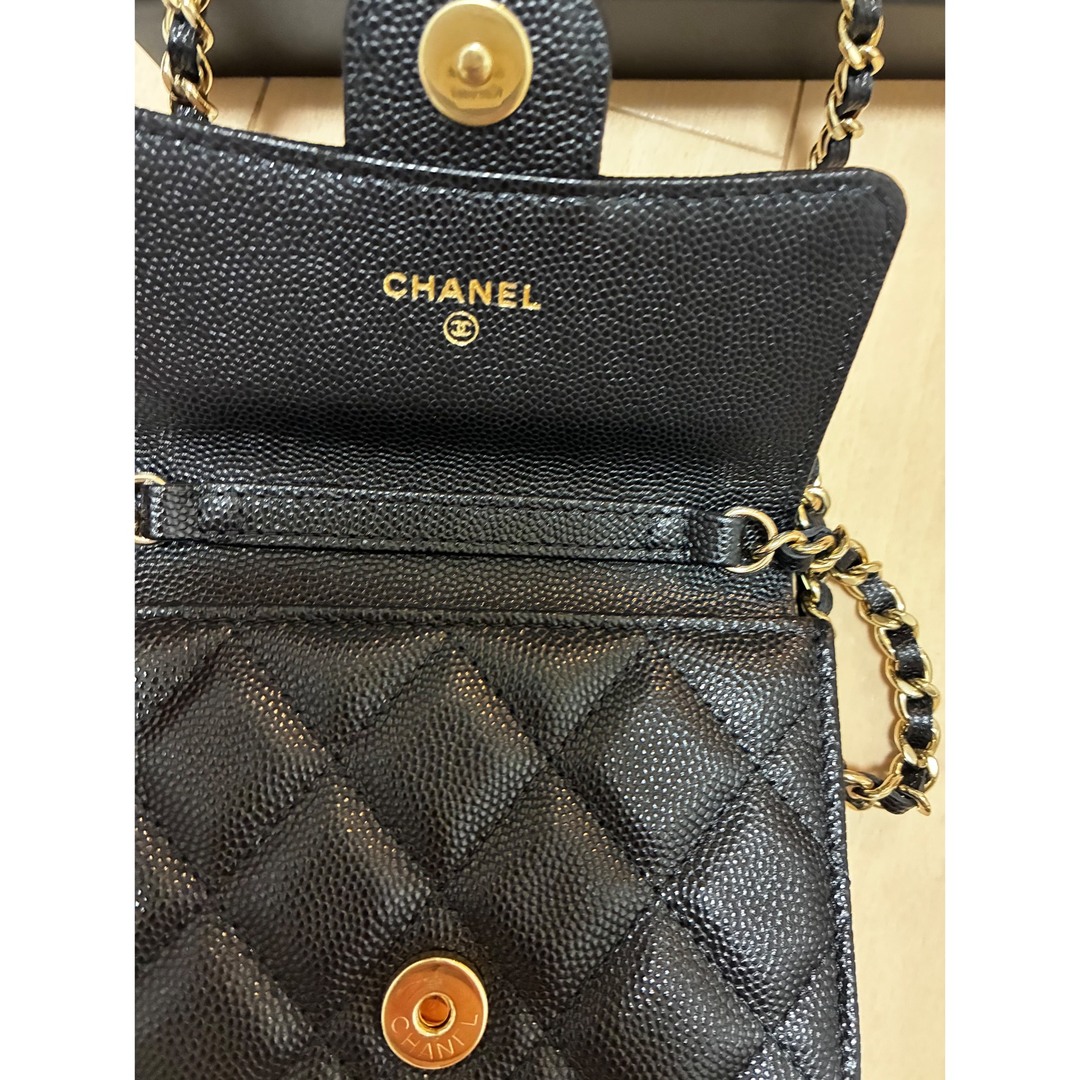 CHANEL - 未使用 正規品 CHANEL チェーンウォレット ミニ CHANEL - 未使用 正規品 CHANEL チェーンウォレット ミニ