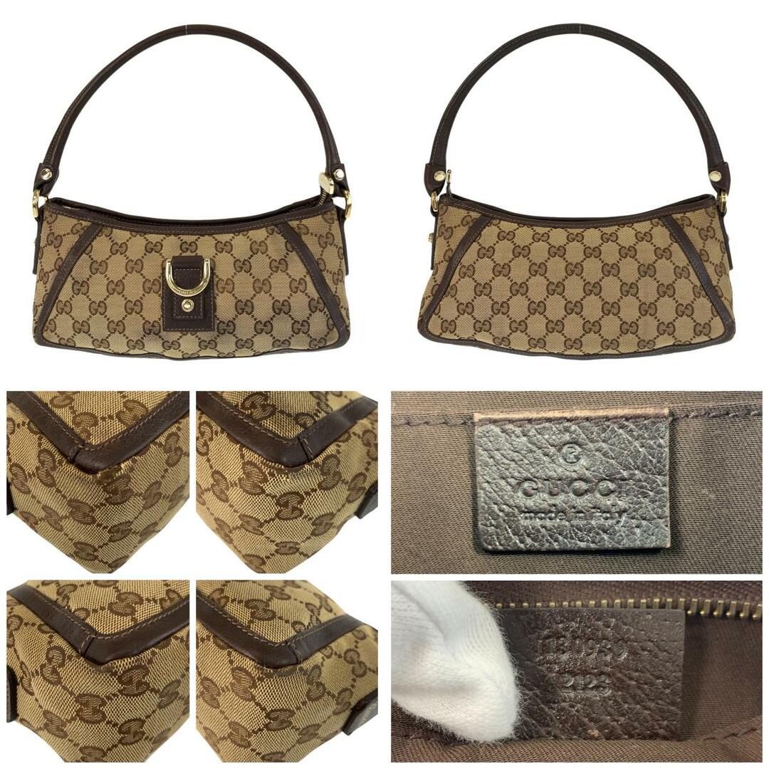 GUCCI - GUCCI グッチ アビー ベージュ ブラウン ゴールド金具 GUCCI - GUCCI グッチ アビー ベージュ ブラウン ゴールド金具