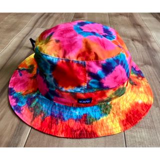 カブー(KAVU)のUSA製 KAVU カブー タイダイ風 カラフルハット キャンプ フェス(ハット)