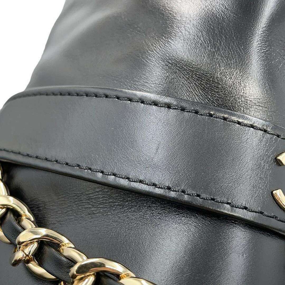CHANEL - シャネル ショートブーツ ココマーク チェーン レザー CHANEL - シャネル ショートブーツ ココマーク チェーン レザー