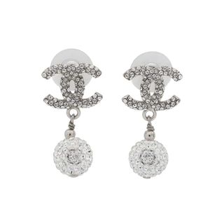 CHANEL - シャネル ピアス ココマーク ミラーボール ライン CHANEL - シャネル ピアス ココマーク ミラーボール ライン