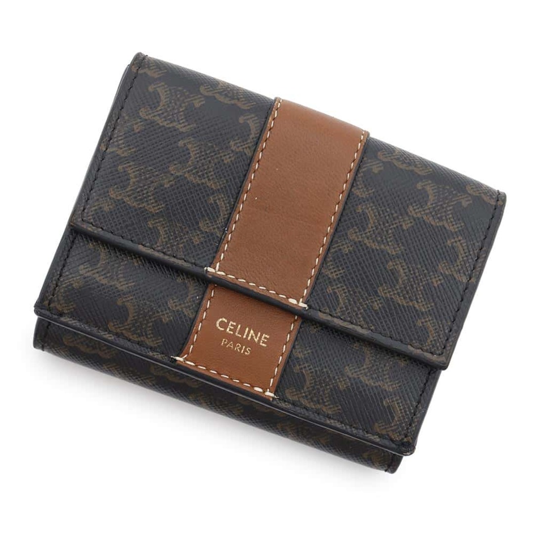 CELINE - セリーヌ 三つ折り財布 トリオンフ トリフォールド CELINE - セリーヌ 三つ折り財布 トリオンフ トリフォールド