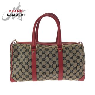 GUCCI - 美品 GUCCI グッチ ベージュ レッド ゴールド金具 GG GUCCI - 美品 GUCCI グッチ ベージュ レッド ゴールド金具 GG