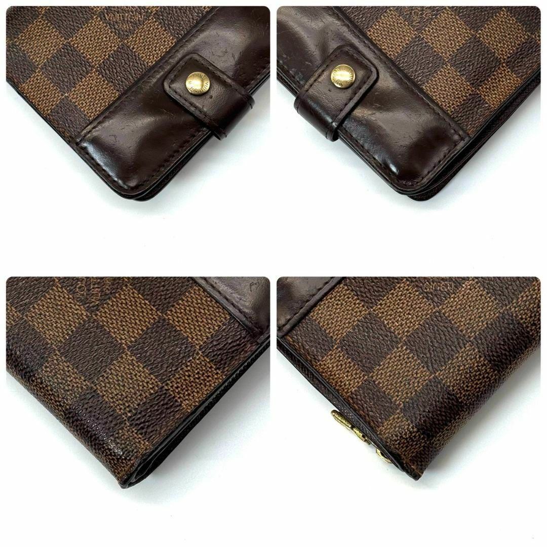 LOUIS VUITTON - 良品 ルイヴィトン ダミエ エベヌ コンパクト LOUIS VUITTON - 良品 ルイヴィトン ダミエ エベヌ コンパクト
