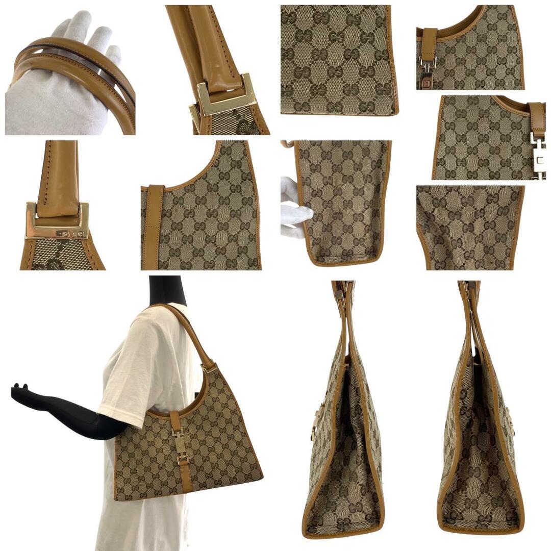 GUCCI - 美品 GUCCI グッチ ジャッキー ベージュ ライトブラウン GUCCI - 美品 GUCCI グッチ ジャッキー ベージュ ライトブラウン