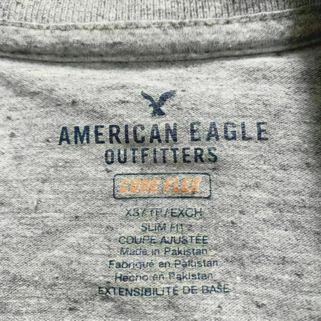 American Eagle(アメリカンイーグル)の【AMERICAN EAGLE】（XS）刺繍 無地 ポロシャツ メンズのトップス(ポロシャツ)の商品写真