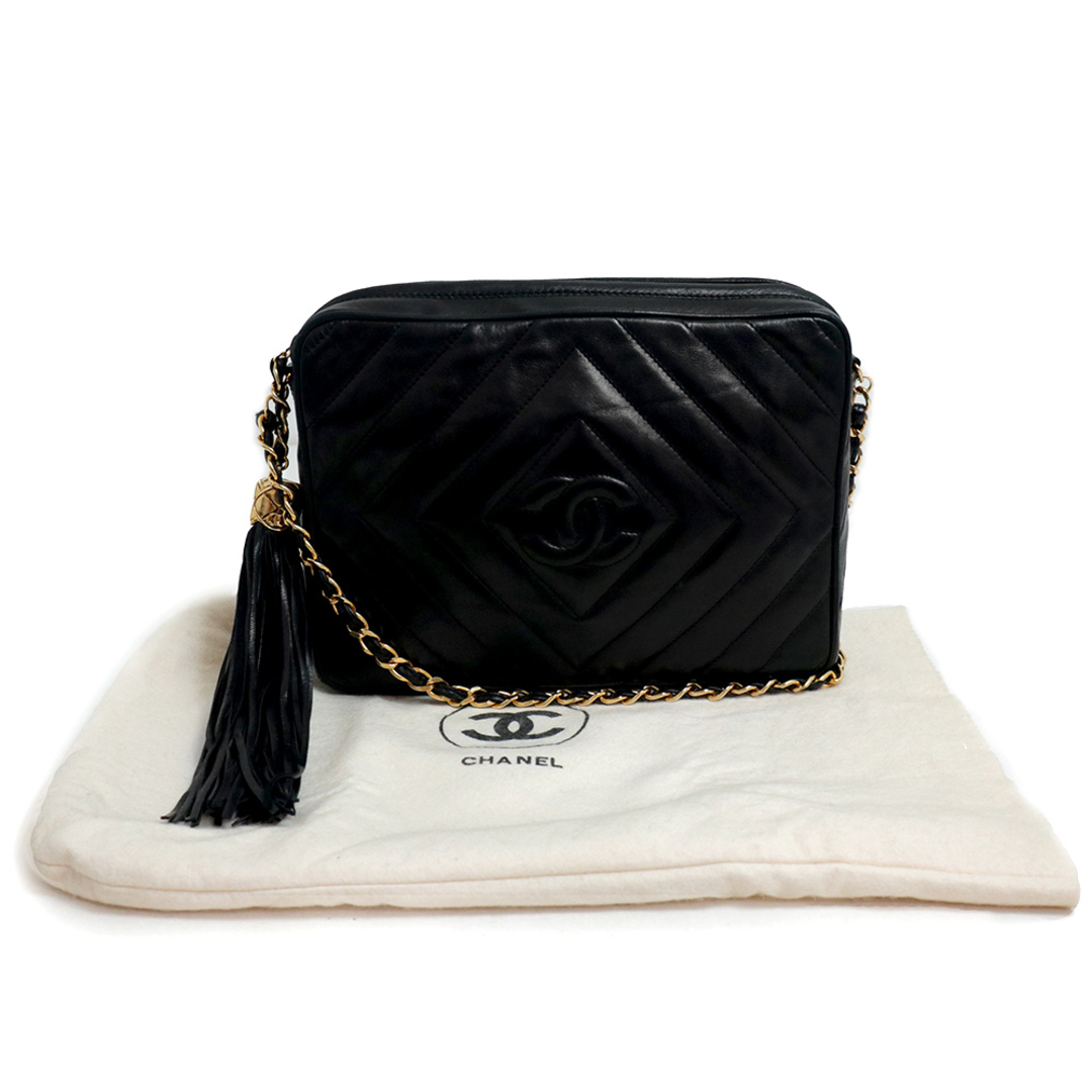 CHANEL - シャネル ココマーク ダイヤステッチ タッセル CHANEL - シャネル ココマーク ダイヤステッチ タッセル