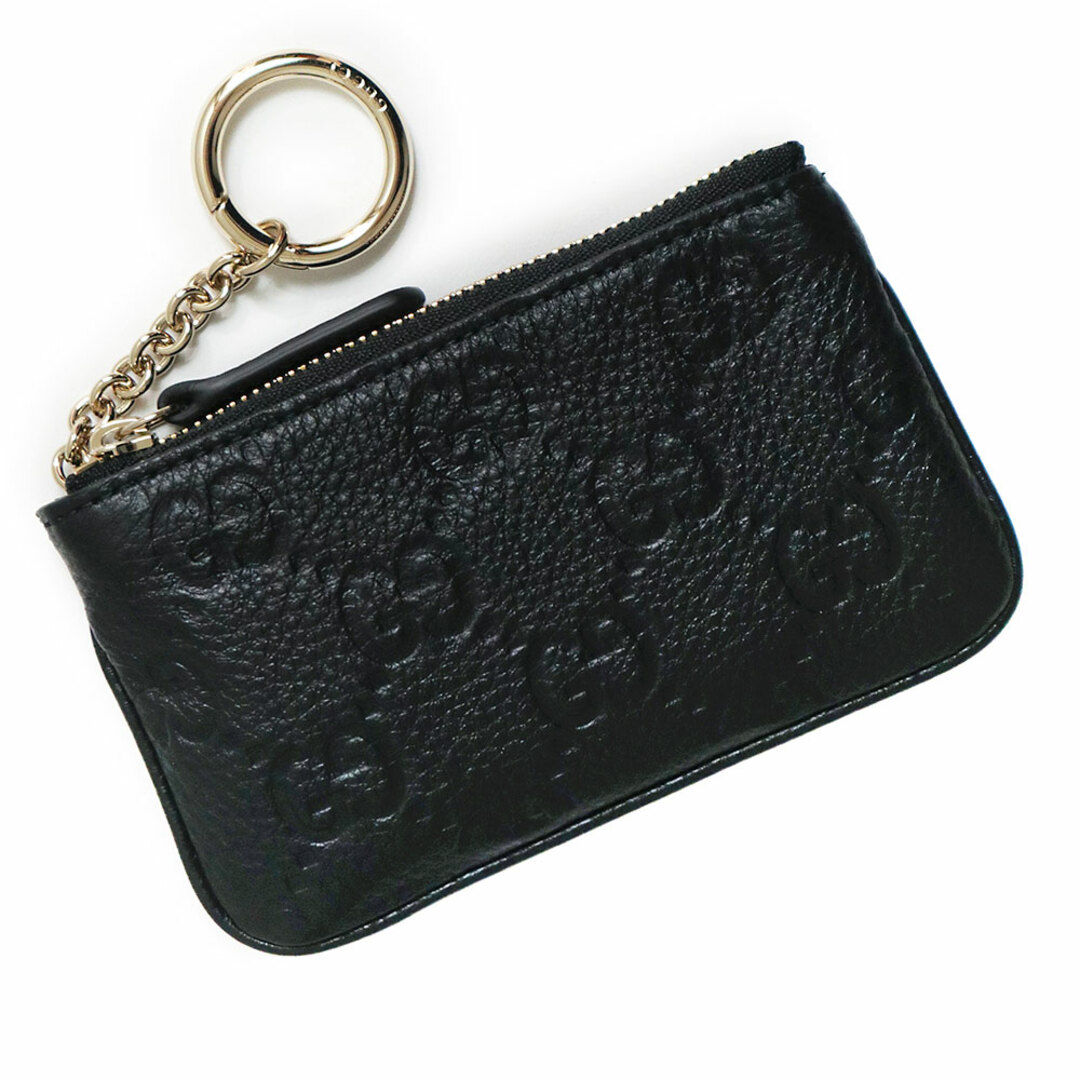 GUCCI - グッチ GGエンブレム ジップ キーケース コインケース GUCCI - グッチ GGエンブレム ジップ キーケース コインケース