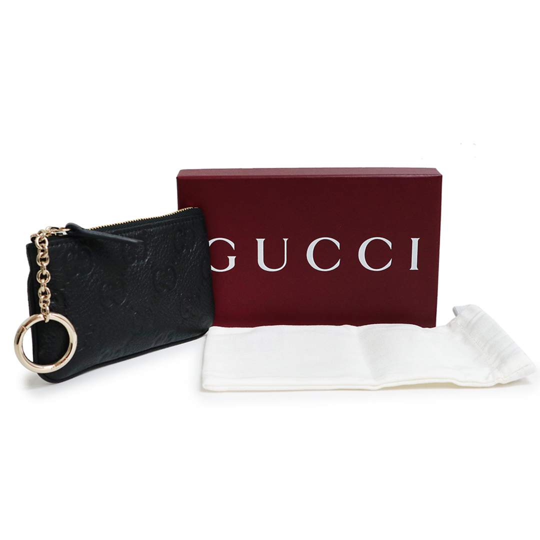 GUCCI - グッチ GGエンブレム ジップ キーケース コインケース GUCCI - グッチ GGエンブレム ジップ キーケース コインケース