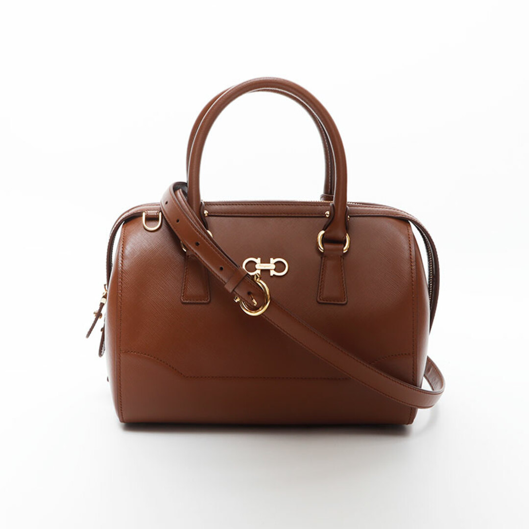 Salvatore Ferragamo - フェラガモ FERRAGAMO レザー ボストン Salvatore Ferragamo - フェラガモ FERRAGAMO レザー ボストン
