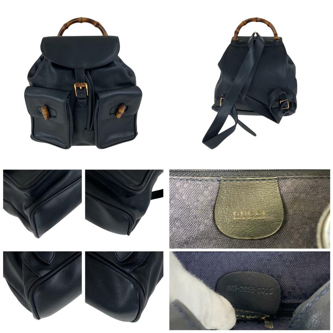 GUCCI - 美品 GUCCI グッチ ヴィンテージ バンブー ブラック 黒 GUCCI - 美品 GUCCI グッチ ヴィンテージ バンブー ブラック 黒