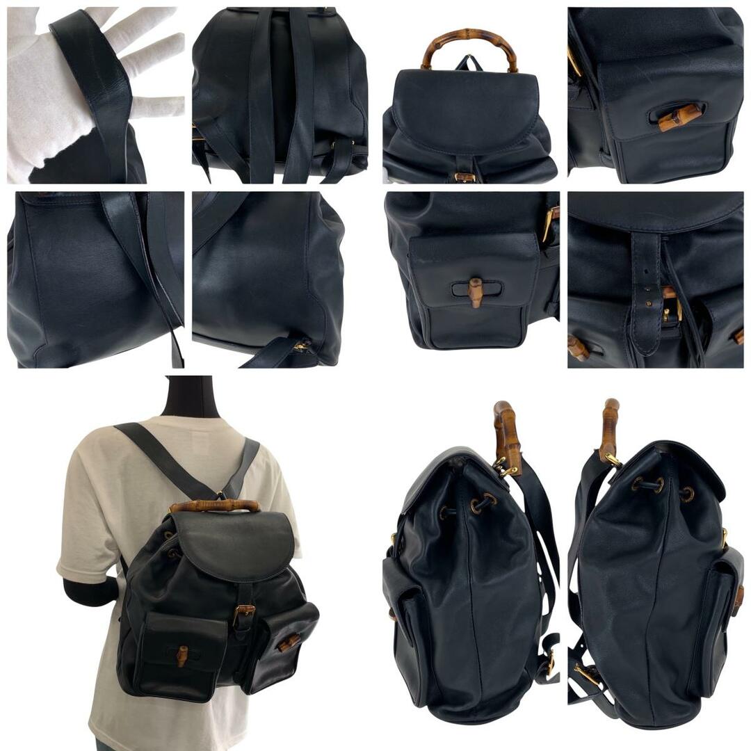 GUCCI - 美品 GUCCI グッチ ヴィンテージ バンブー ブラック 黒 GUCCI - 美品 GUCCI グッチ ヴィンテージ バンブー ブラック 黒