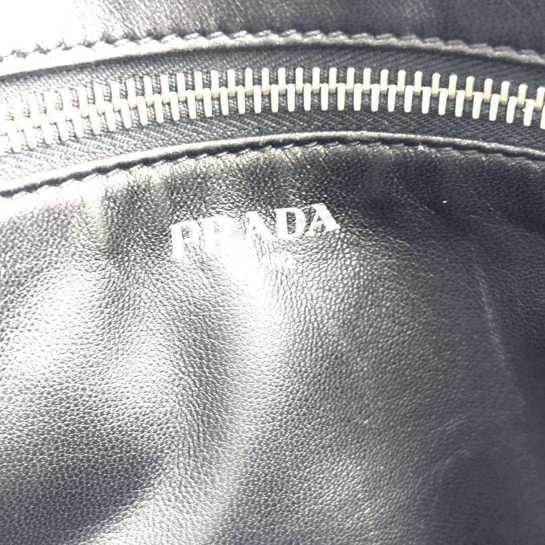 PRADA - PRADA プラダ クラッチバッグ 三角ロゴ プレート PRADA - PRADA プラダ クラッチバッグ 三角ロゴ プレート