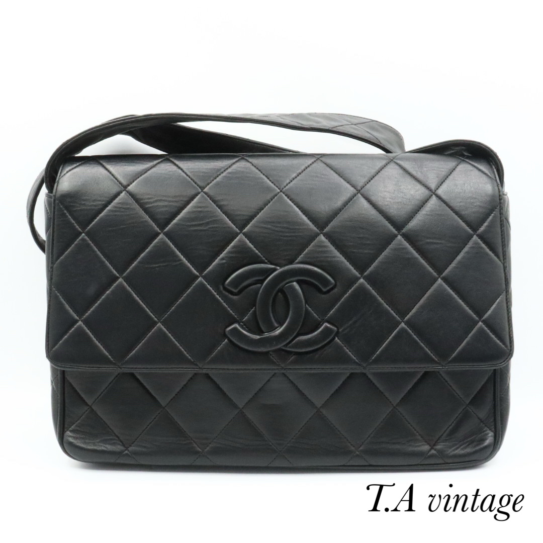 CHANEL - シャネル ココマーク ラムスキン ショルダーバッグ CHANEL - シャネル ココマーク ラムスキン ショルダーバッグ