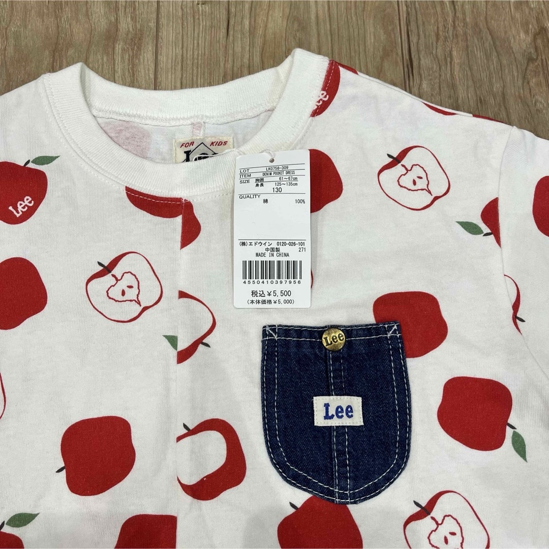 Lee(リー)の新品 Lee 半袖ワンピース キッズ/ベビー/マタニティのキッズ服女の子用(90cm~)(ワンピース)の商品写真