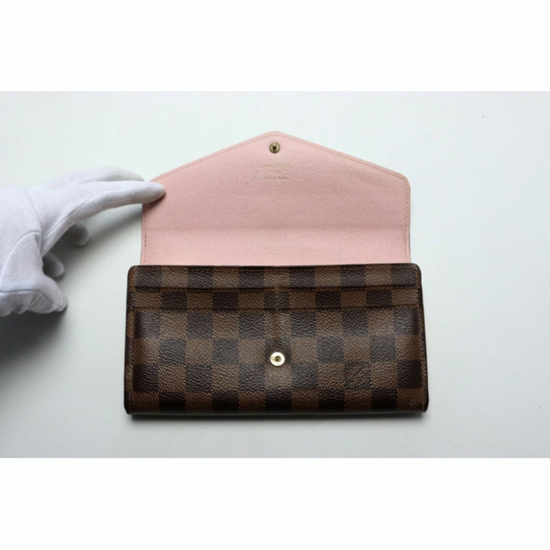 LOUIS VUITTON - ヴィトン ダミエ 新型 ポルトフォイユサラ 折り LOUIS VUITTON - ヴィトン ダミエ 新型 ポルトフォイユサラ 折り