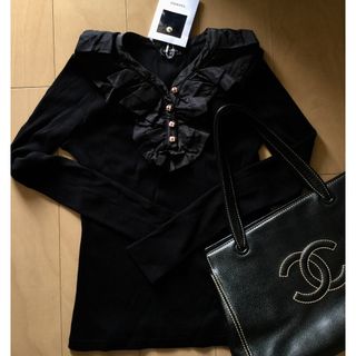 CHANEL - シャネル CHANEL 04P コットン ノースリーブ ニット