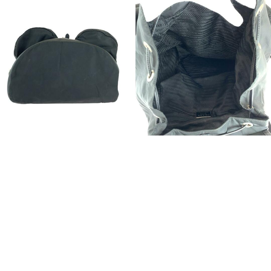PRADA - 美品 PRADA プラダ テスート ブラック 黒 シルバー金具 PRADA - 美品 PRADA プラダ テスート ブラック 黒 シルバー金具