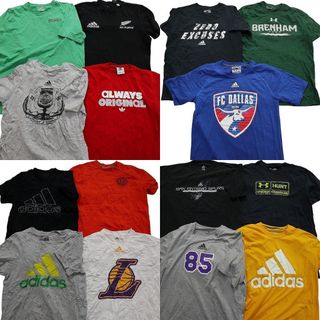 古着卸 まとめ売り スポーツブランドMIX 半袖Tシャツ 15枚セット (メンズ M ) アディダス プロチーム NBA 古着 NA0988(その他)